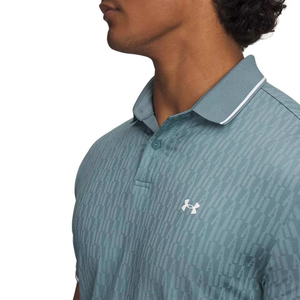 Under Armour Playoff Sport Jacquard Polo Shirt - Jasper Blue/White/White Own the Moment