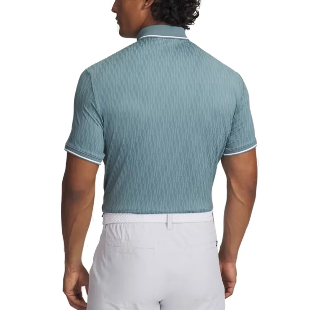 Under Armour Playoff Sport Jacquard Polo Shirt - Jasper Blue/White/White Step Out Boldly Move Like You Mean It