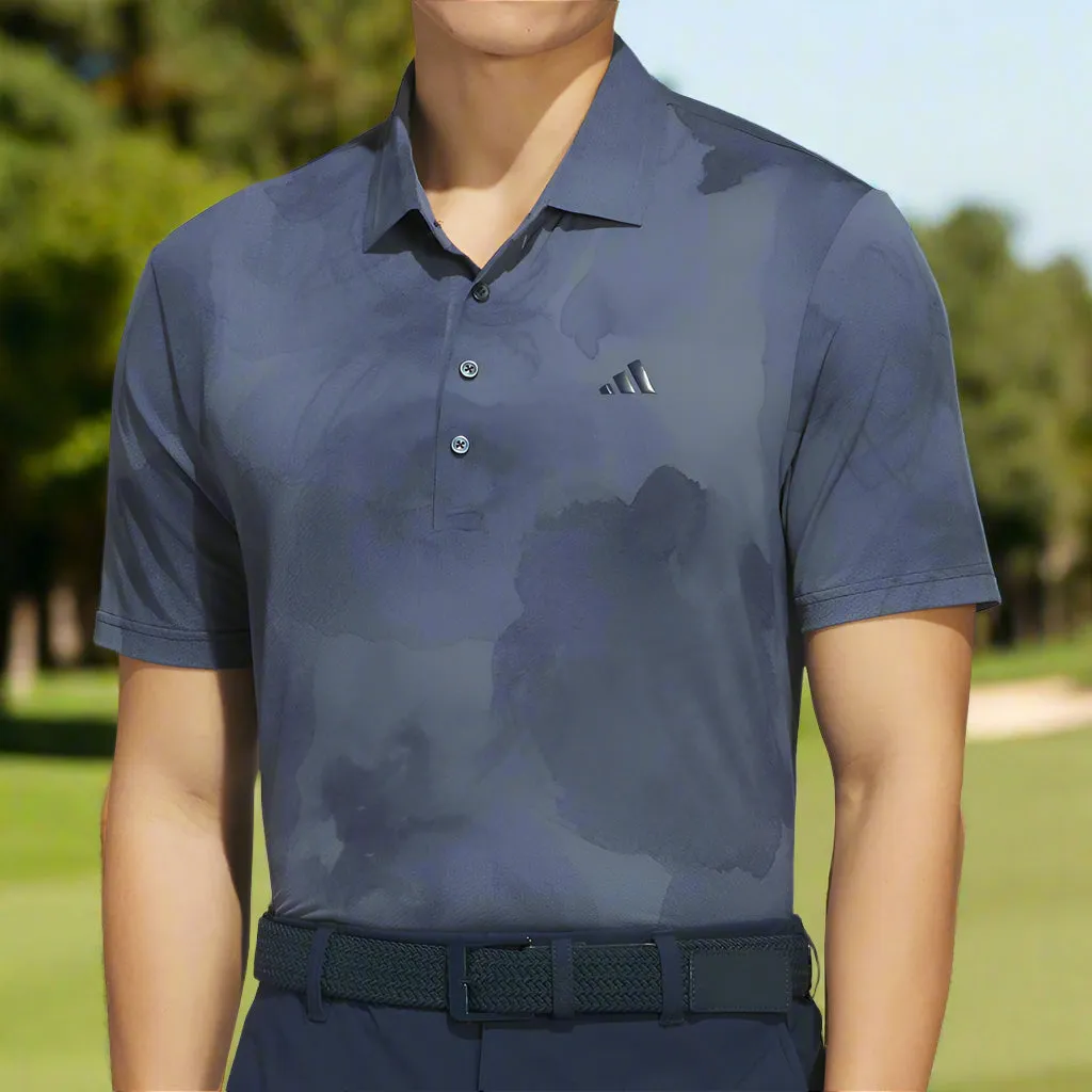 Clearance Sale Adidas Ultimate365 Tour Adicool Lc Polo Shirt - Collegiate Navy/Preloved Ink