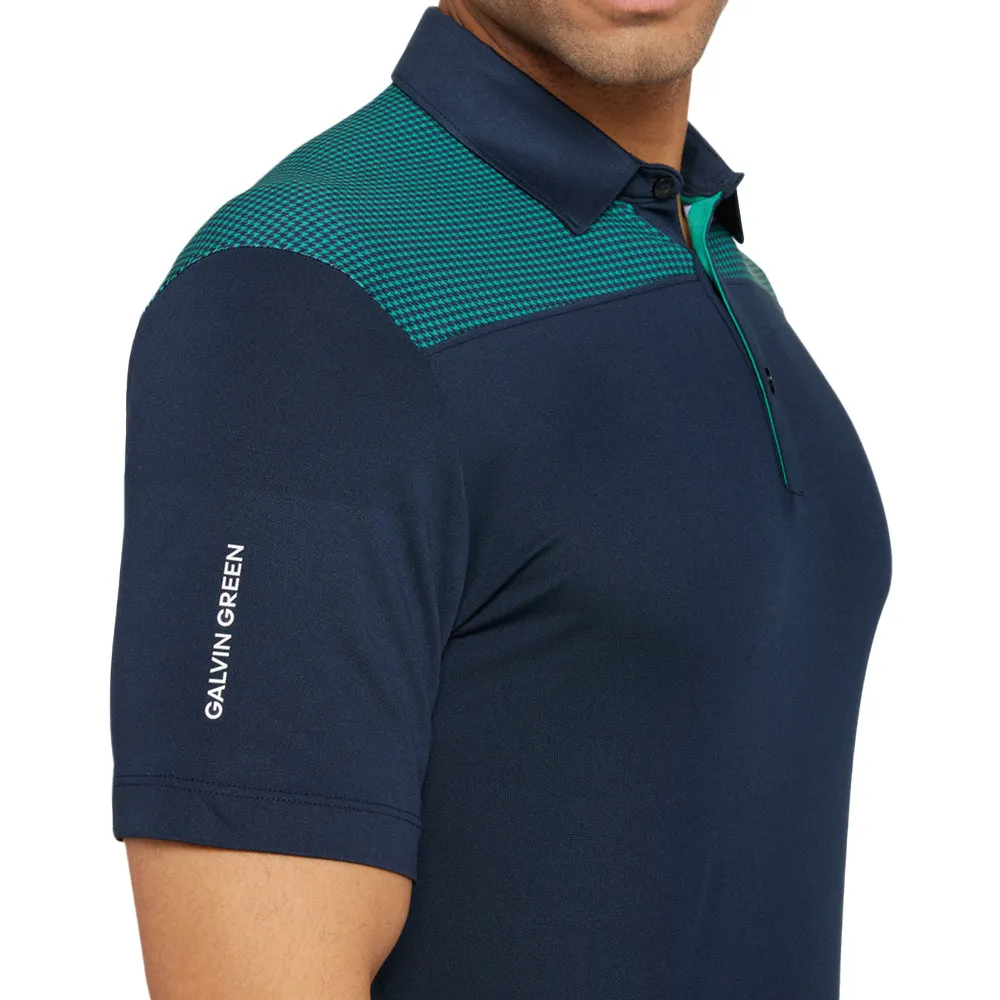 Galvin Green Miran Polo Shirt - Navy/Golf Green All Eyes on You Move Like You Mean It