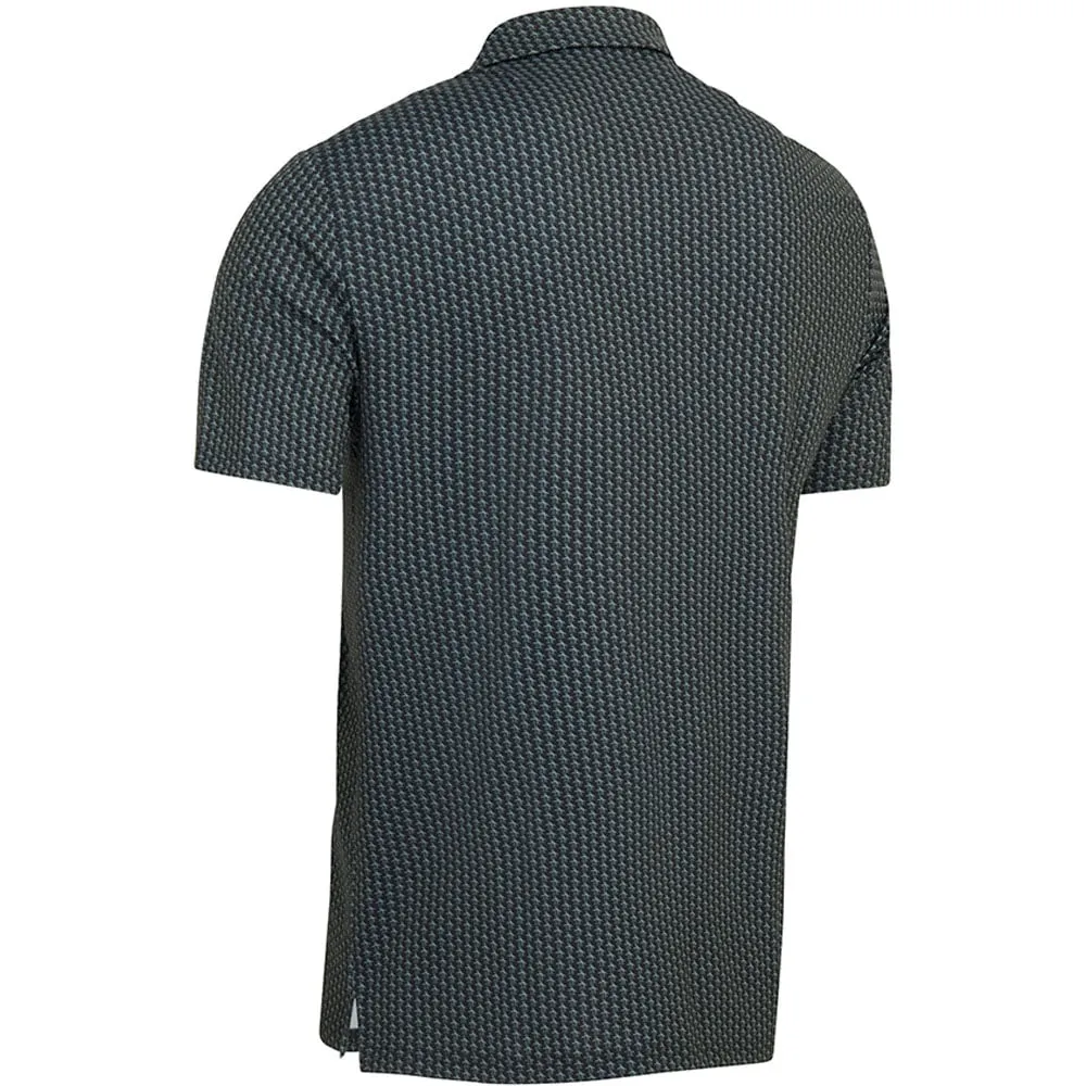 Original Penguin All-Over Pete Print Polo Shirt - Black Iris Born to Stand Out Black Friday Sale