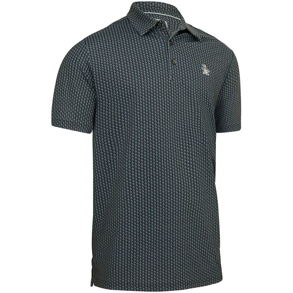 Holiday Sale Exclusive Deal Original Penguin All-Over Pete Print Polo Shirt - Black Iris
