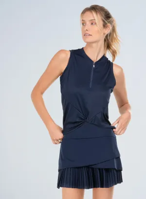 Twist It Up Zip Tank Made to Move No Limits, Just Style