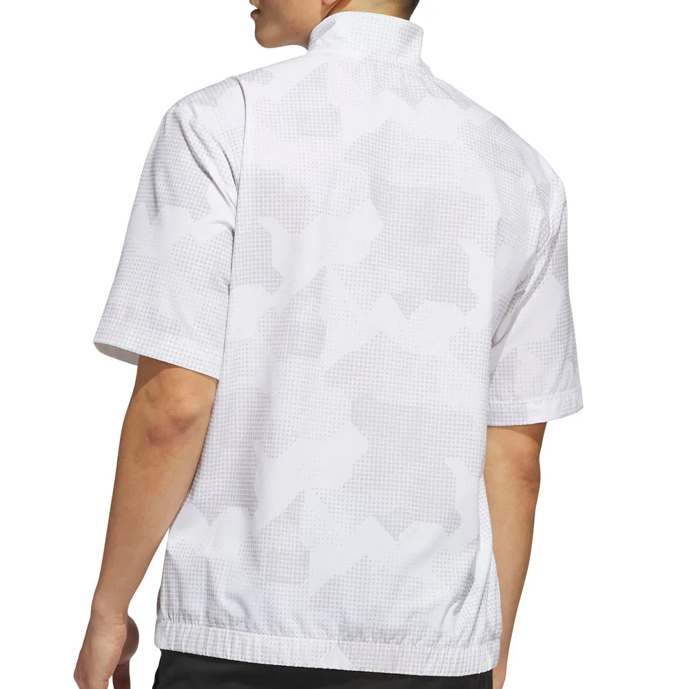 Power Every Step Engineered for Speed Adidas Go-To Dwr Short Sleeve 1/2 Zip Pullover - White