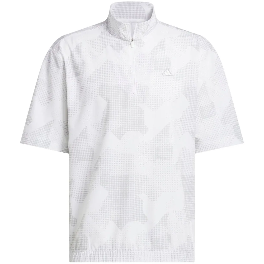 Engineered for Speed Adidas Go-To Dwr Short Sleeve 1/2 Zip Pullover - White