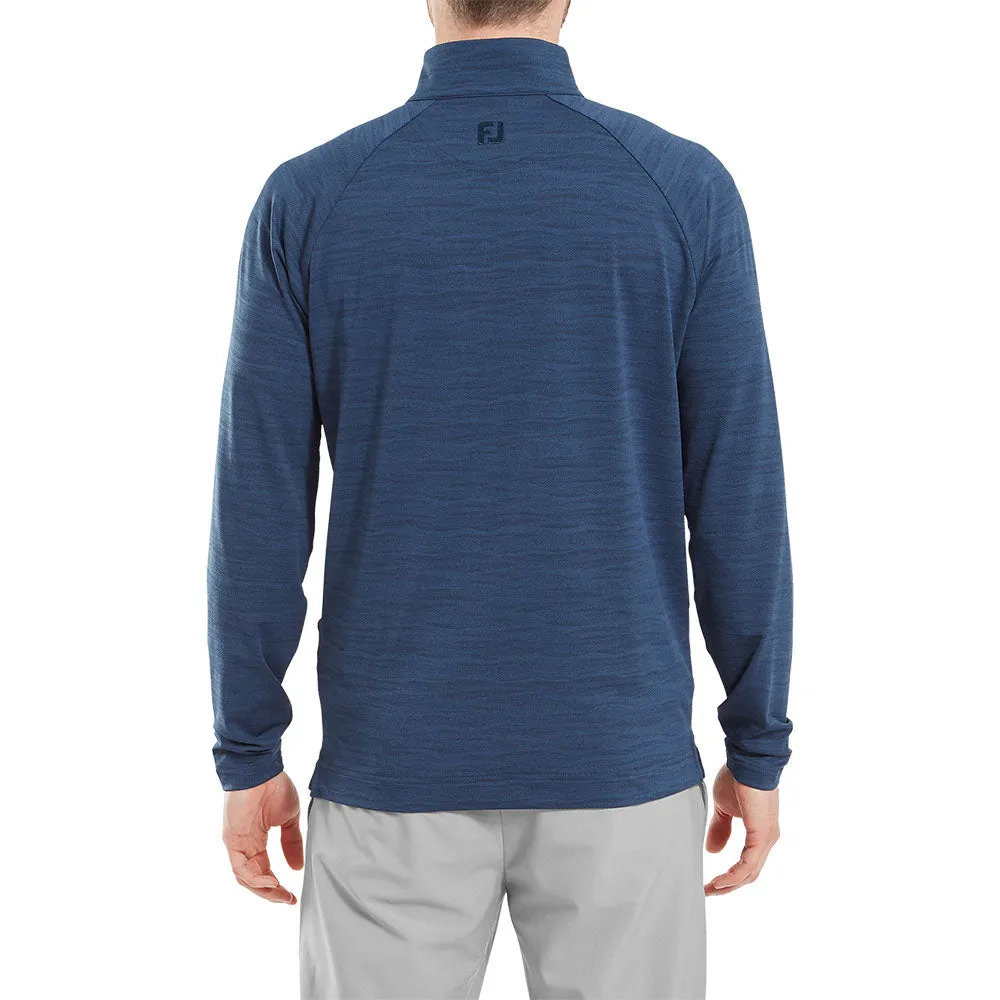 Style Meets Power Own the Vibe Footjoy Wave Jacquard Chill-Out Pullover - Navy