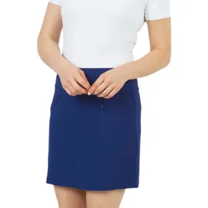 Ibkul Women'S Solid Knit Straight Skort - Navy Hit Your Next Level