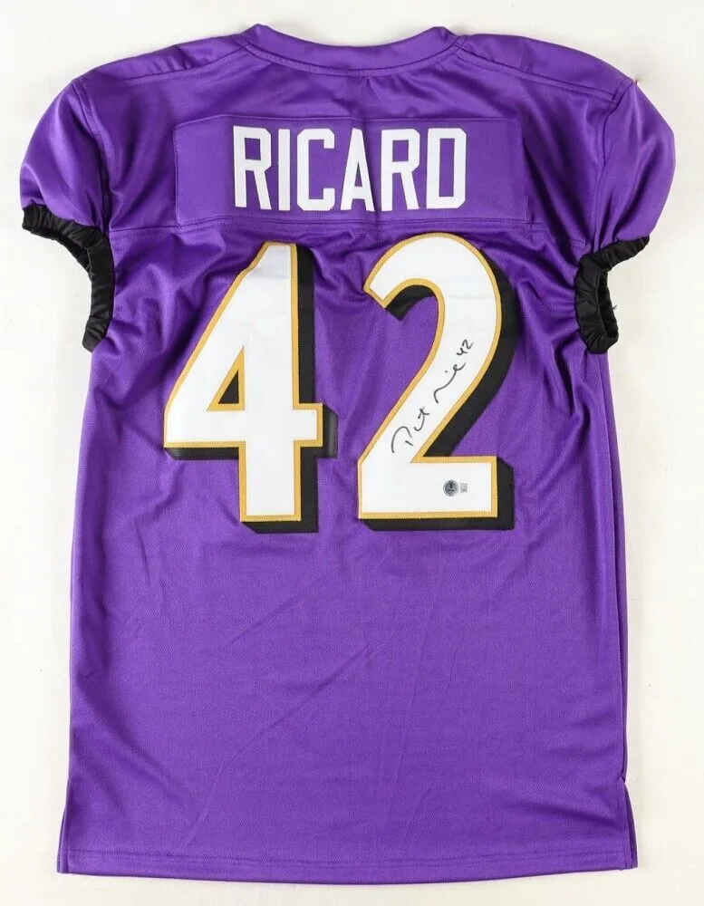 Patrick Ricard Signed Baltimore Ravens Jersey (Beckett) 5xPro Bowl Fullback