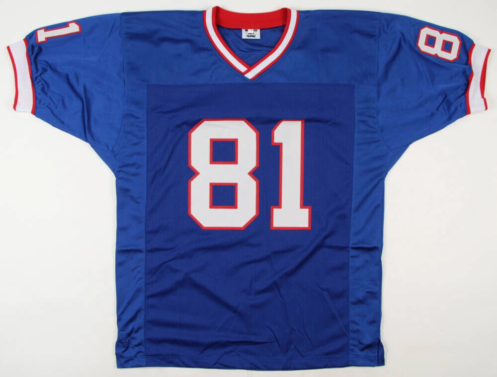 Peerless Price Signed Buffalo Bills Blue Jersey (Pro Player Hologram) All Pro WR