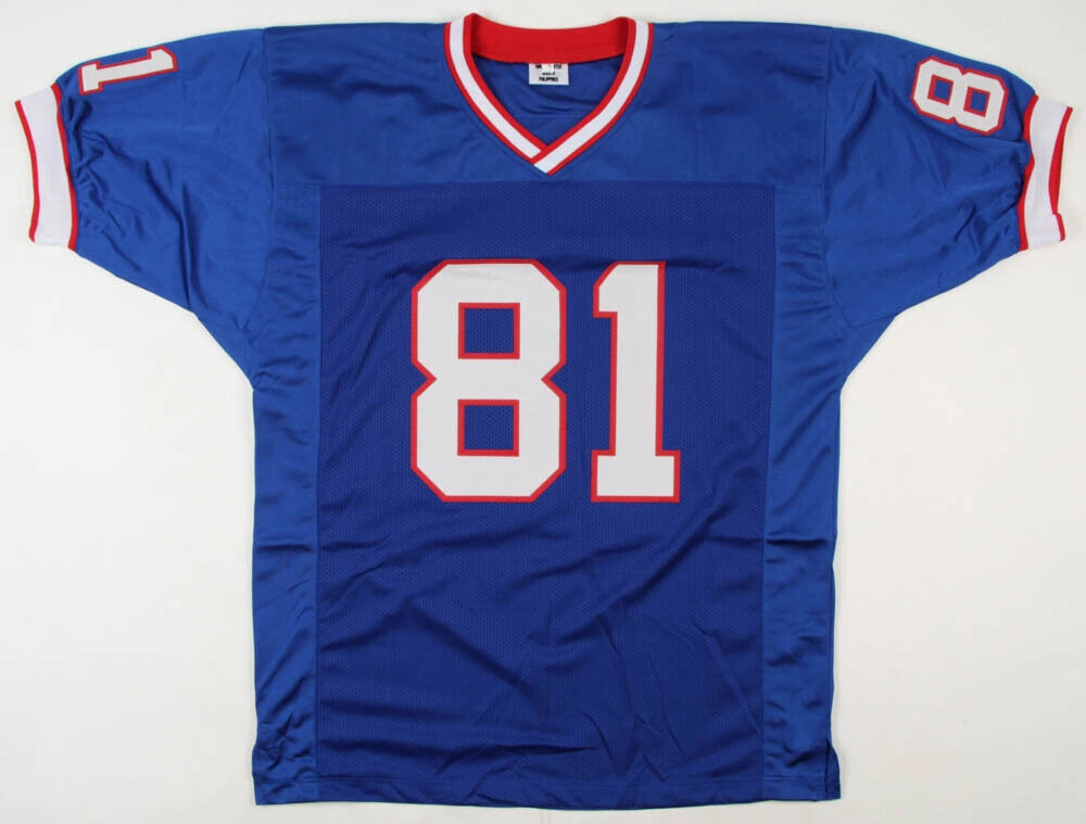 Peerless Price Signed Buffalo Bills Blue Jersey (Pro Player Hologram) All Pro WR