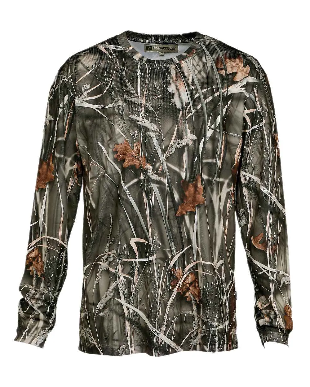 Percussion Ghostcamo Long Sleeve T-Shirt Cotton Crew Sweatshirts