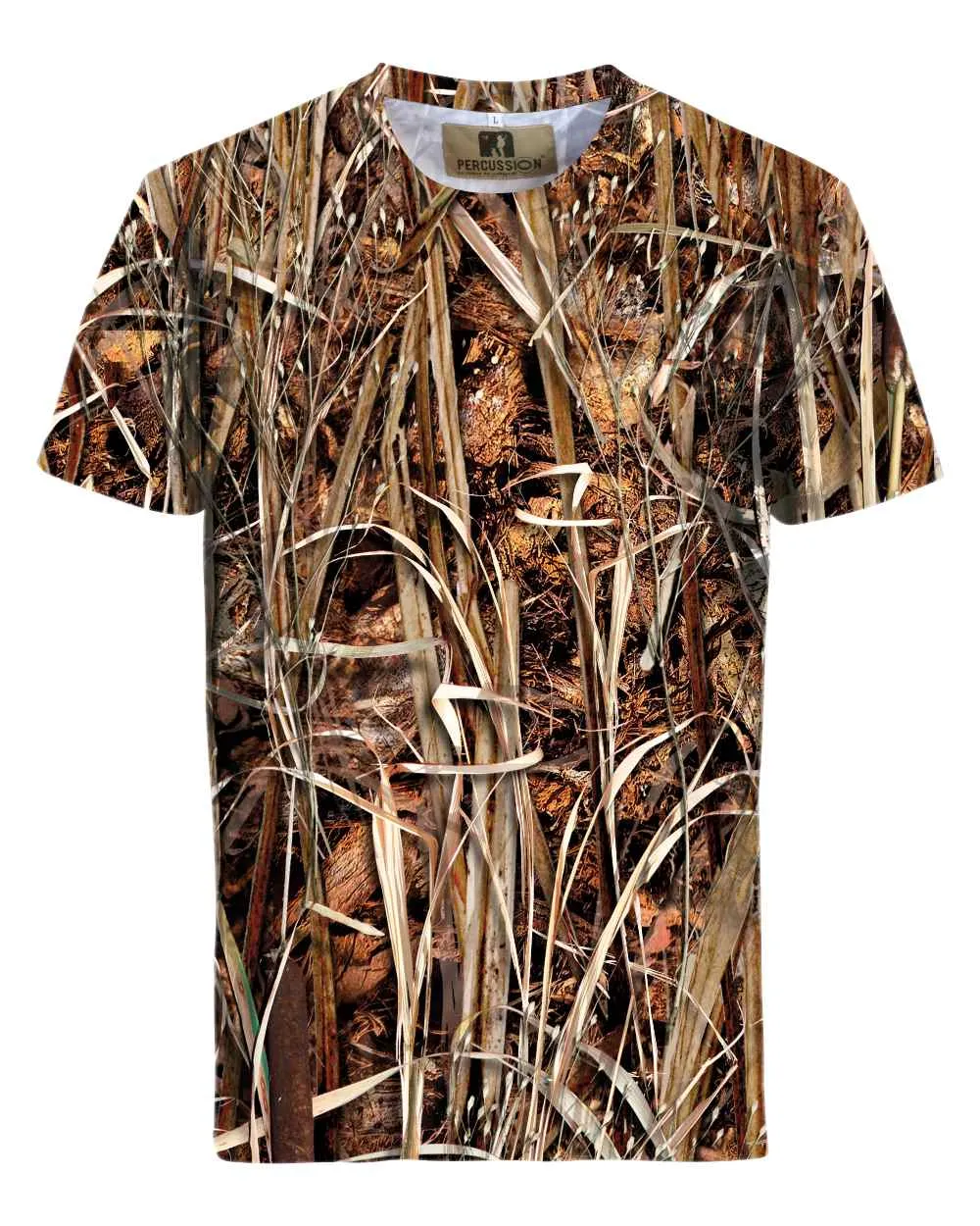 Percussion Ghostcamo T-Shirt Cotton Crew Neck Tees Men