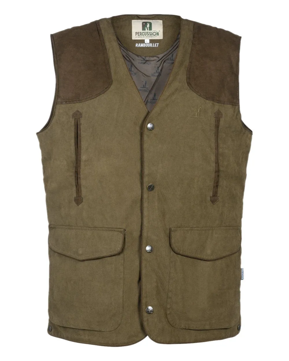 Percussion Rambouillet Original Waterproof Waistcoat Casual Fit Graphic Tees