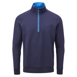 Halloween Sale Walk with Purpose Oscar Jacobson Trent Tour Zip Neck Sweater - Navy