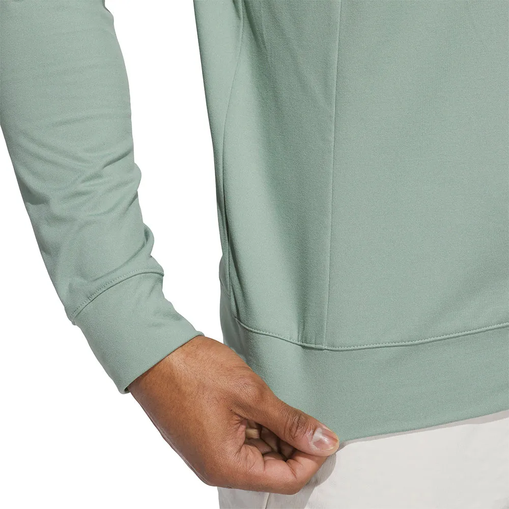 Adidas Ultimate365 Tour 1/4 Zip Pullover - Silver Green Rule the Streets Clearance Sale