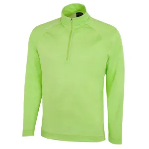 Galvin Green Dion 1/4 Zip Pullover - Fresh Green Melange Autumn Sale Labor Day Sale