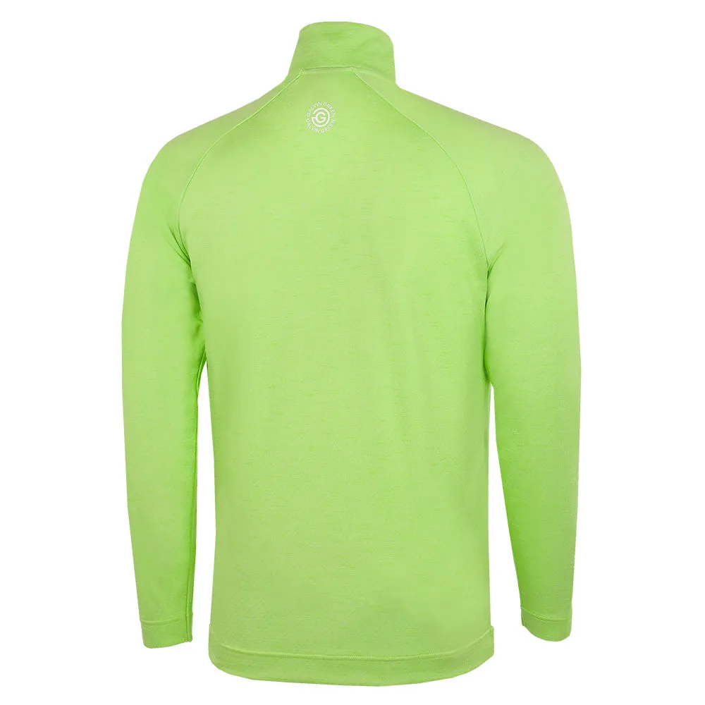 Galvin Green Dion 1/4 Zip Pullover - Fresh Green Melange Rise Every Time