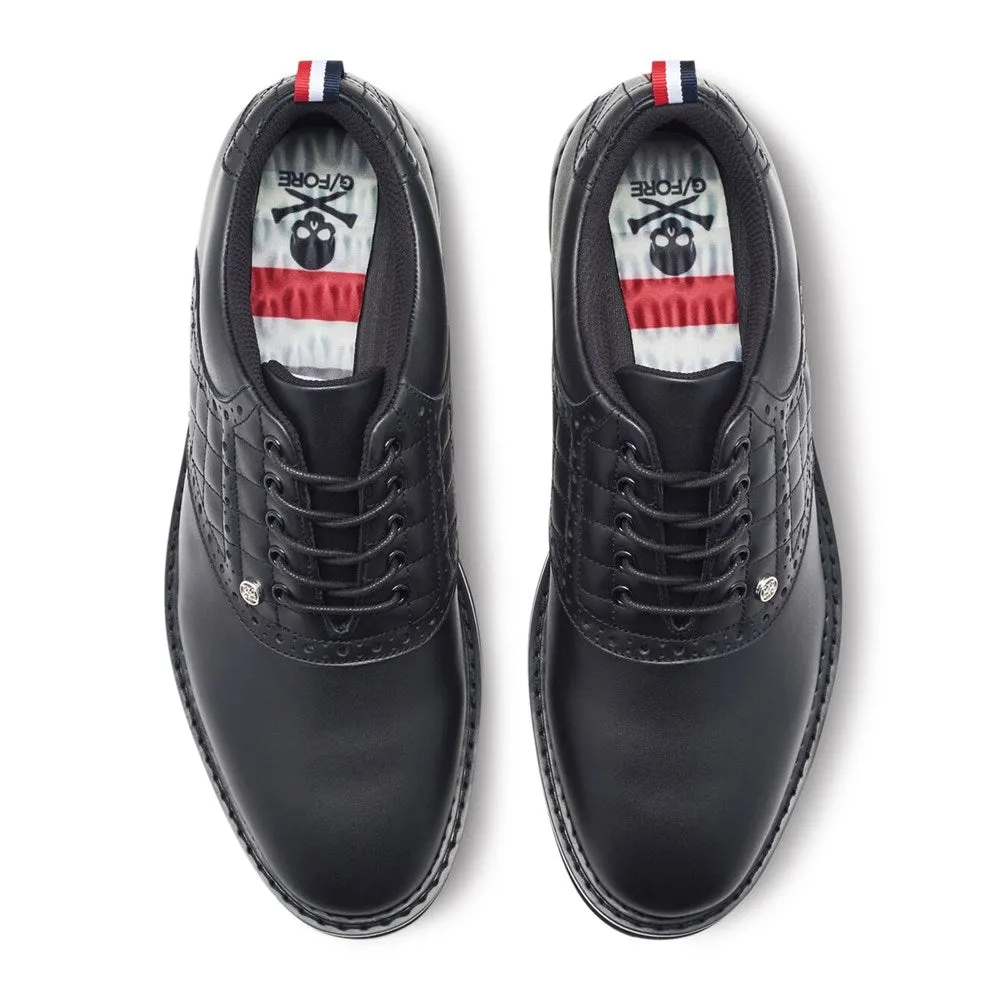 G/Fore Quilted Saddle Gallivanter Wide Golf Shoes - Onyx No Limits, Just Style