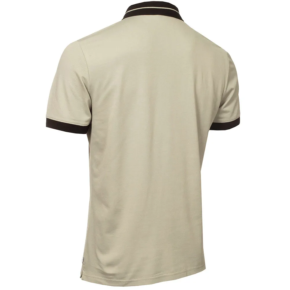 Calvin Klein Whitman Zipped Polo Shirt - Cameo Green Own Every Step