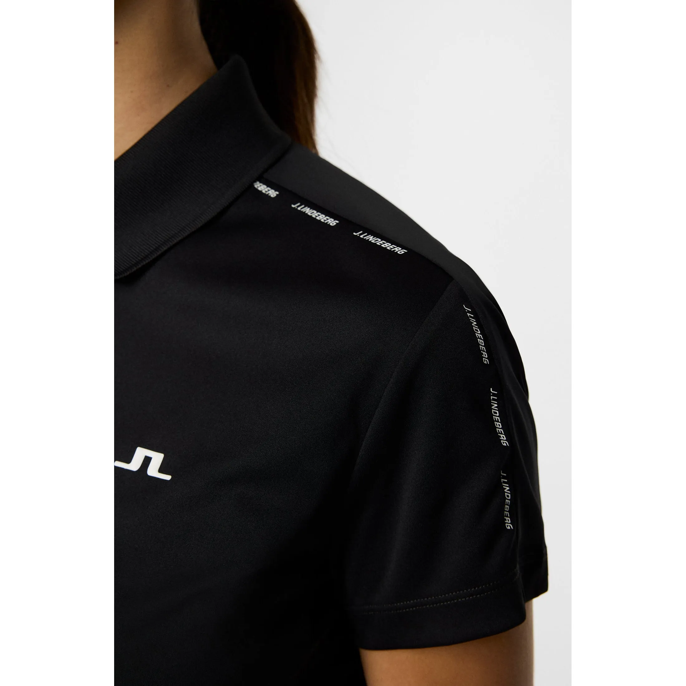 Labor Day Sale J.Lindeberg Women'S Jessa Golf Polo Shirt - Black