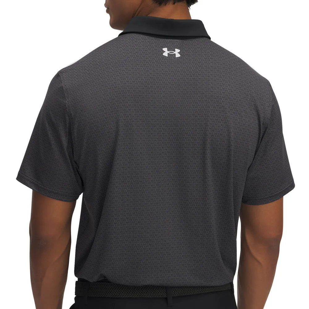 Deal Of The Century Under Armour Tee To Green Printed Polo Shirts - Black/Halo Gray