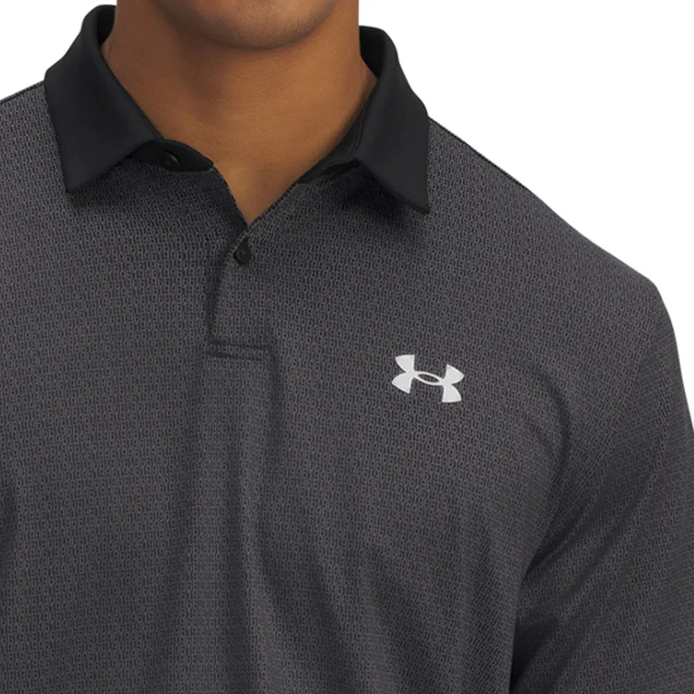 Under Armour Tee To Green Printed Polo Shirts - Black/Halo Gray Limited Time Offer Move Like You Mean It