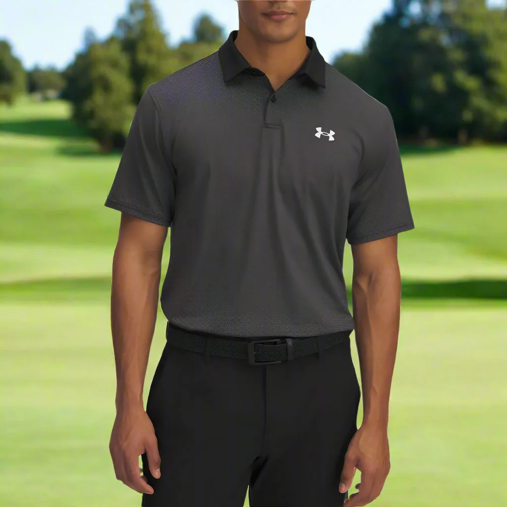 All Eyes on You Under Armour Tee To Green Printed Polo Shirts - Black/Halo Gray