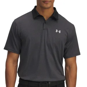 Under Armour Tee To Green Printed Polo Shirts - Black/Halo Gray The Fast Lane Choice