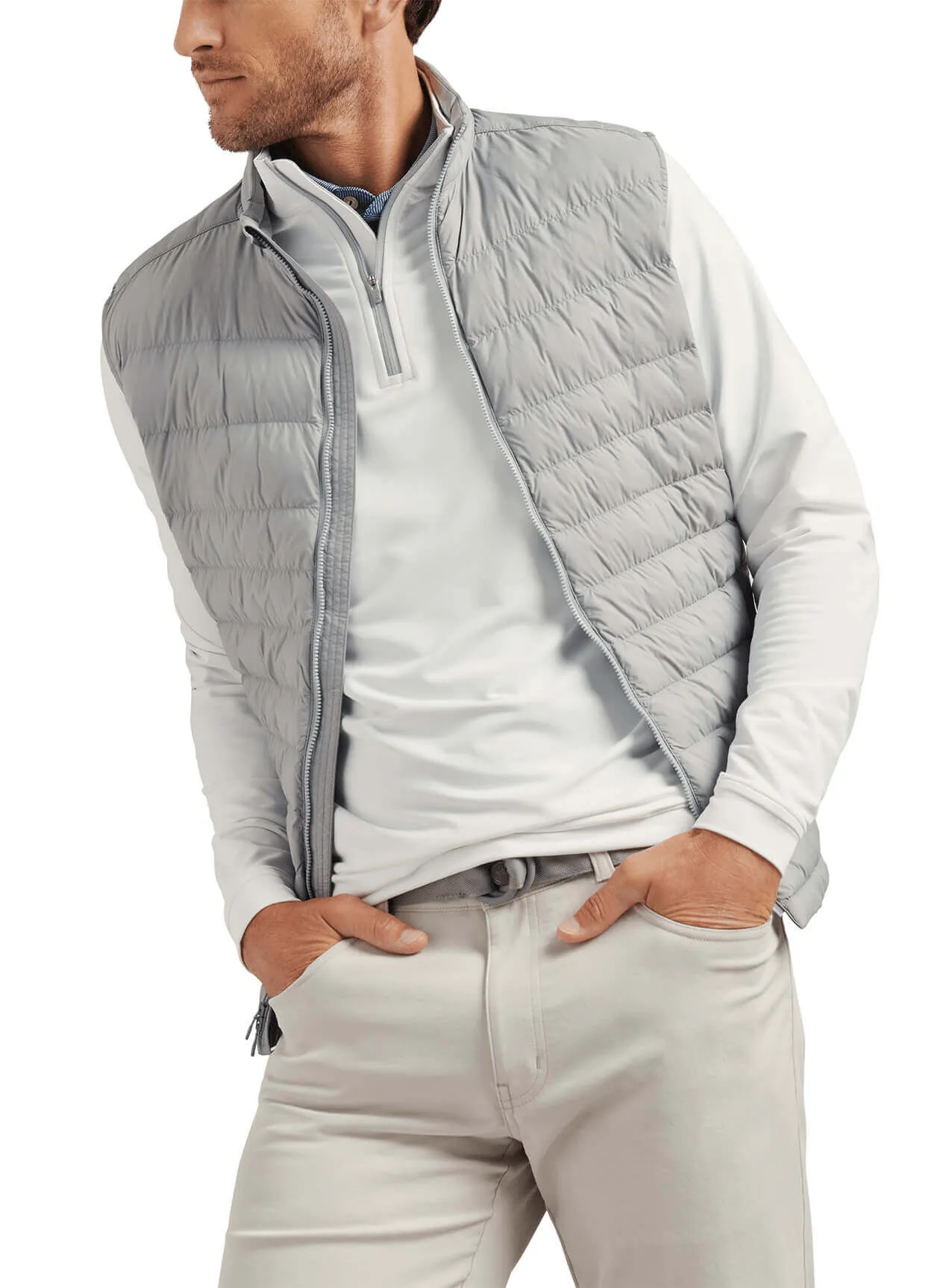 Stride with Confidence Unleash Your Power Peter Millar - Men'S All Course Vest - Gale Grey