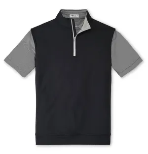 President's Day Sale Peter Millar - Men'S Galway Performance Quarter-Zip Vest - Black