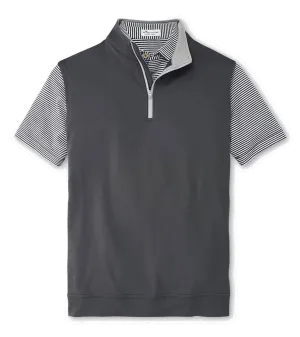 Peter Millar - Men'S Galway Performance Quarter-Zip Vest - Iron Winter Sale