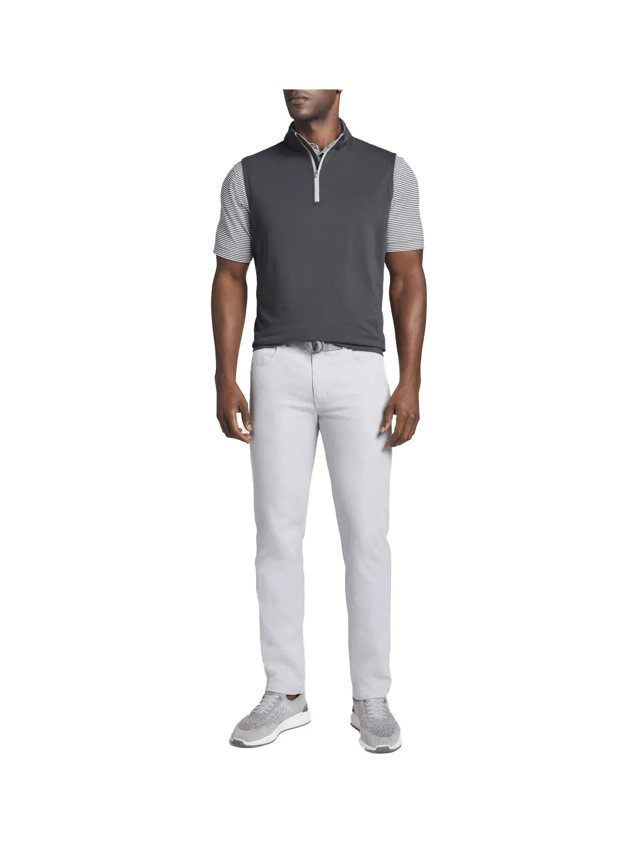 Step Into Strength Peter Millar - Men'S Galway Performance Quarter-Zip Vest - Iron