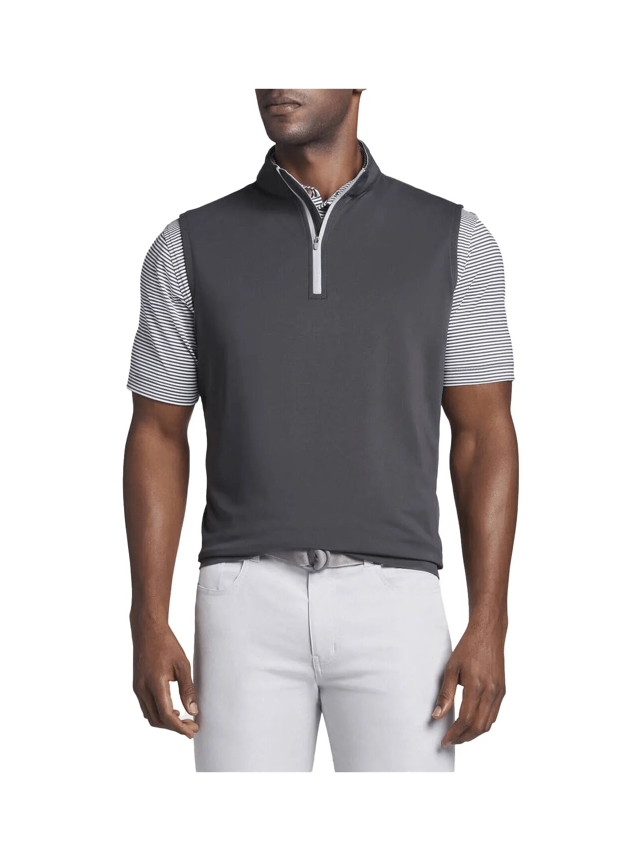 Peter Millar - Men'S Galway Performance Quarter-Zip Vest - Iron Spring Sale