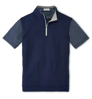 Peter Millar - Men'S Galway Performance Quarter-Zip Vest - Navy Power Every Step Memorial Day Sale