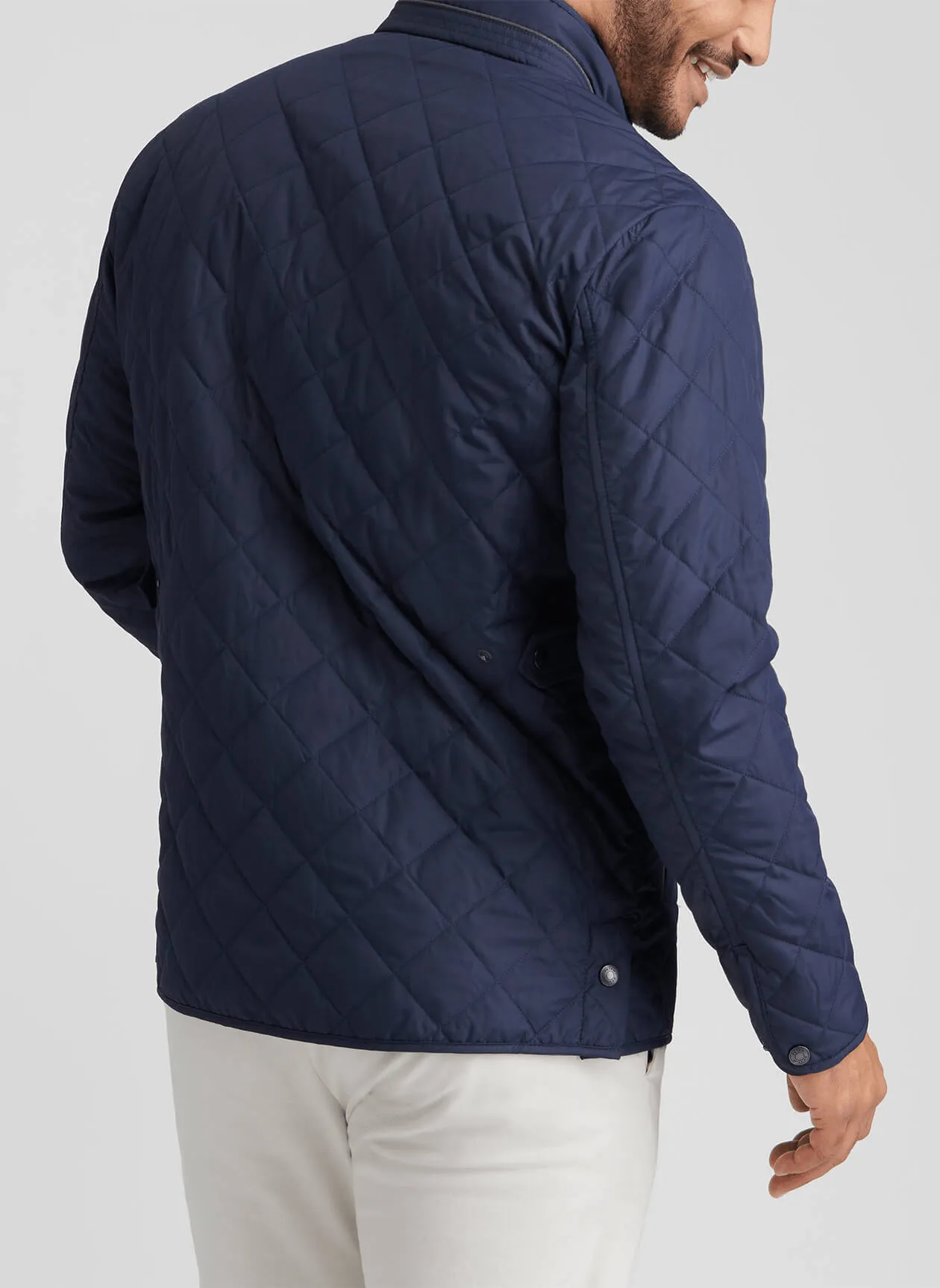 Style Meets Power Performance Unleashed Peter Millar - Men'S Suffolk Coat - Navy