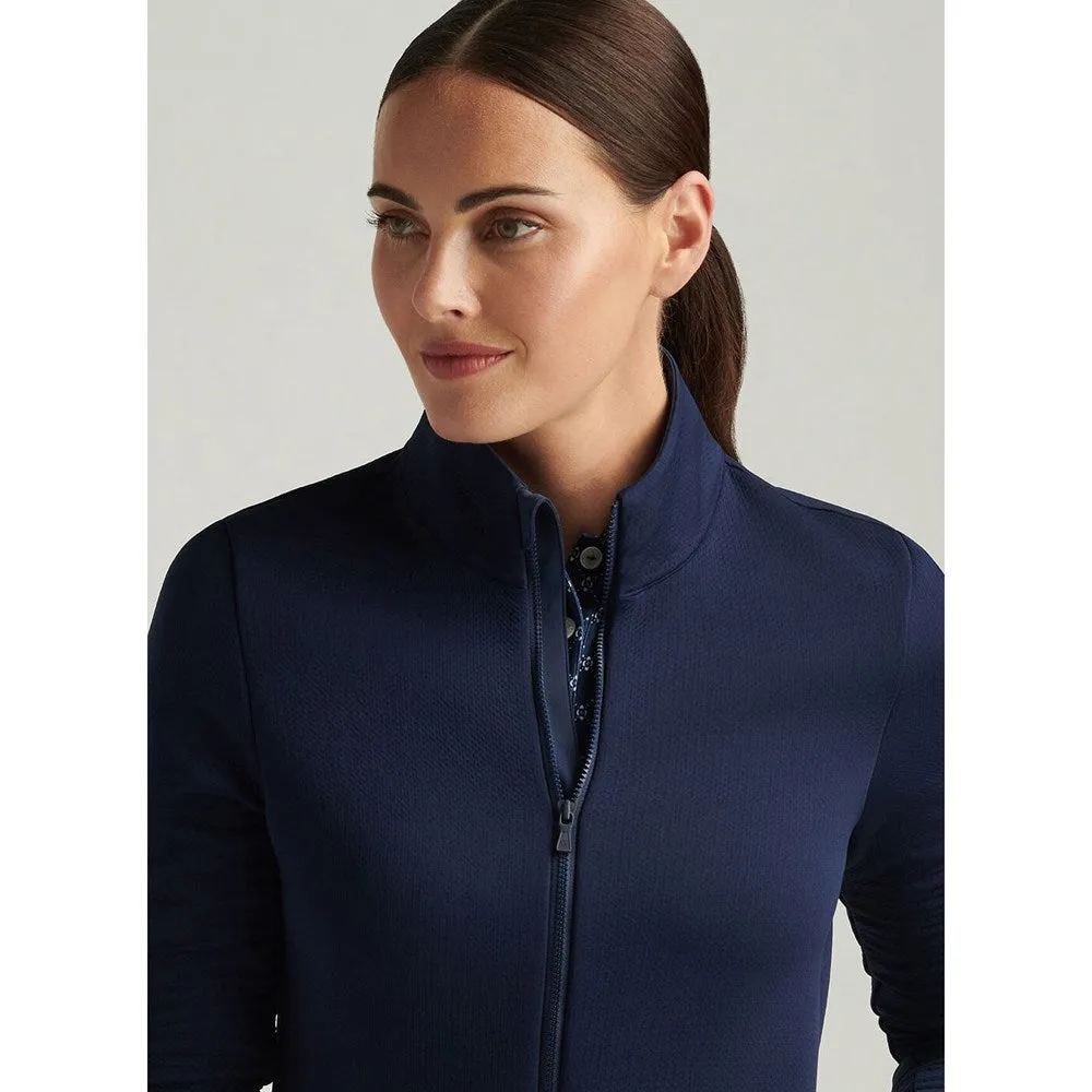 Empower Your Journey Engineered for Speed Peter Millar Women'S Lumi-Knit Midweight Full-Zip Golf Midlayer - Navy