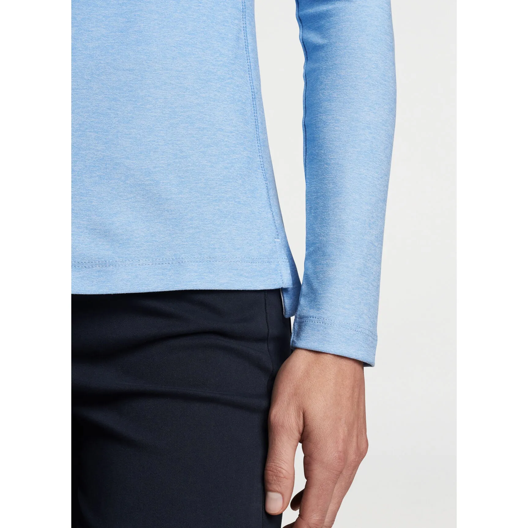 Peter Millar Women'S Melange Raglan Sleeve 1/4 Zip Midlayer - Bonnet Loud Looks, Smooth Moves