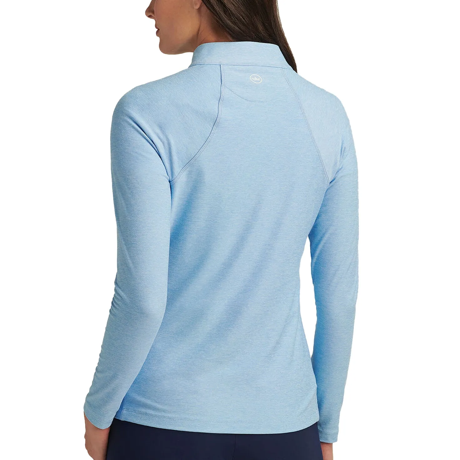 Peter Millar Women'S Melange Raglan Sleeve 1/4 Zip Midlayer - Bonnet Independence Day Sale