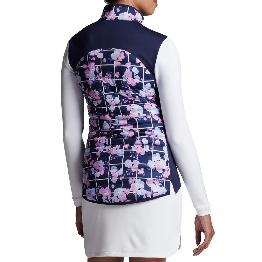 Peter Millar Women'S Merge Hybrid Water Resistant Golf Jacket - Navy Picnic Floral Empower Your Journey Autumn Sale