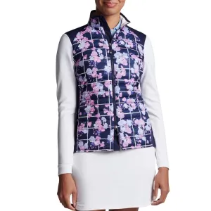 Peter Millar Women'S Merge Hybrid Water Resistant Golf Jacket - Navy Picnic Floral Deal Of The Century