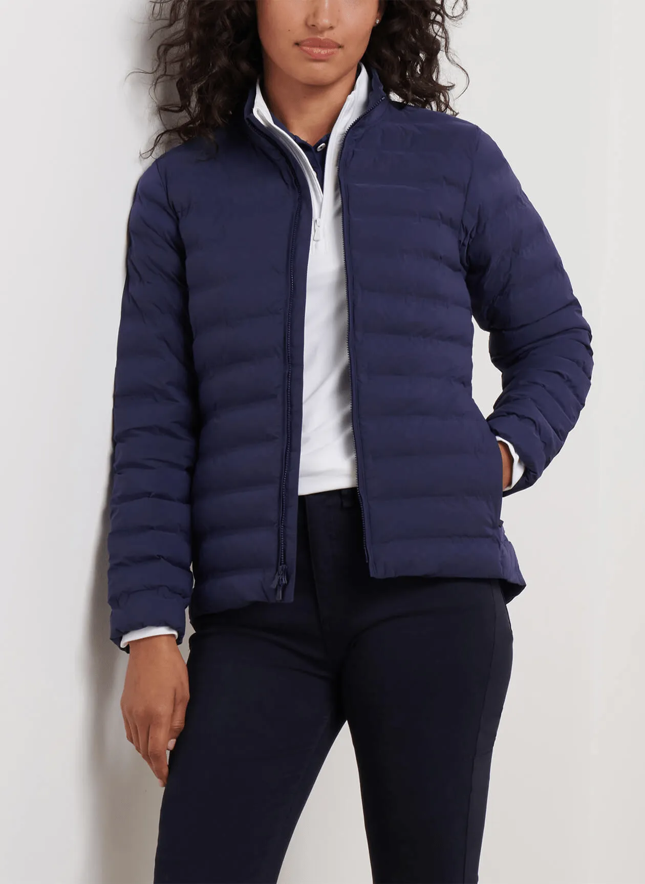 Fearlessly You Peter Millar - Women'S Peak Stretch Insulated Jacket - Navy