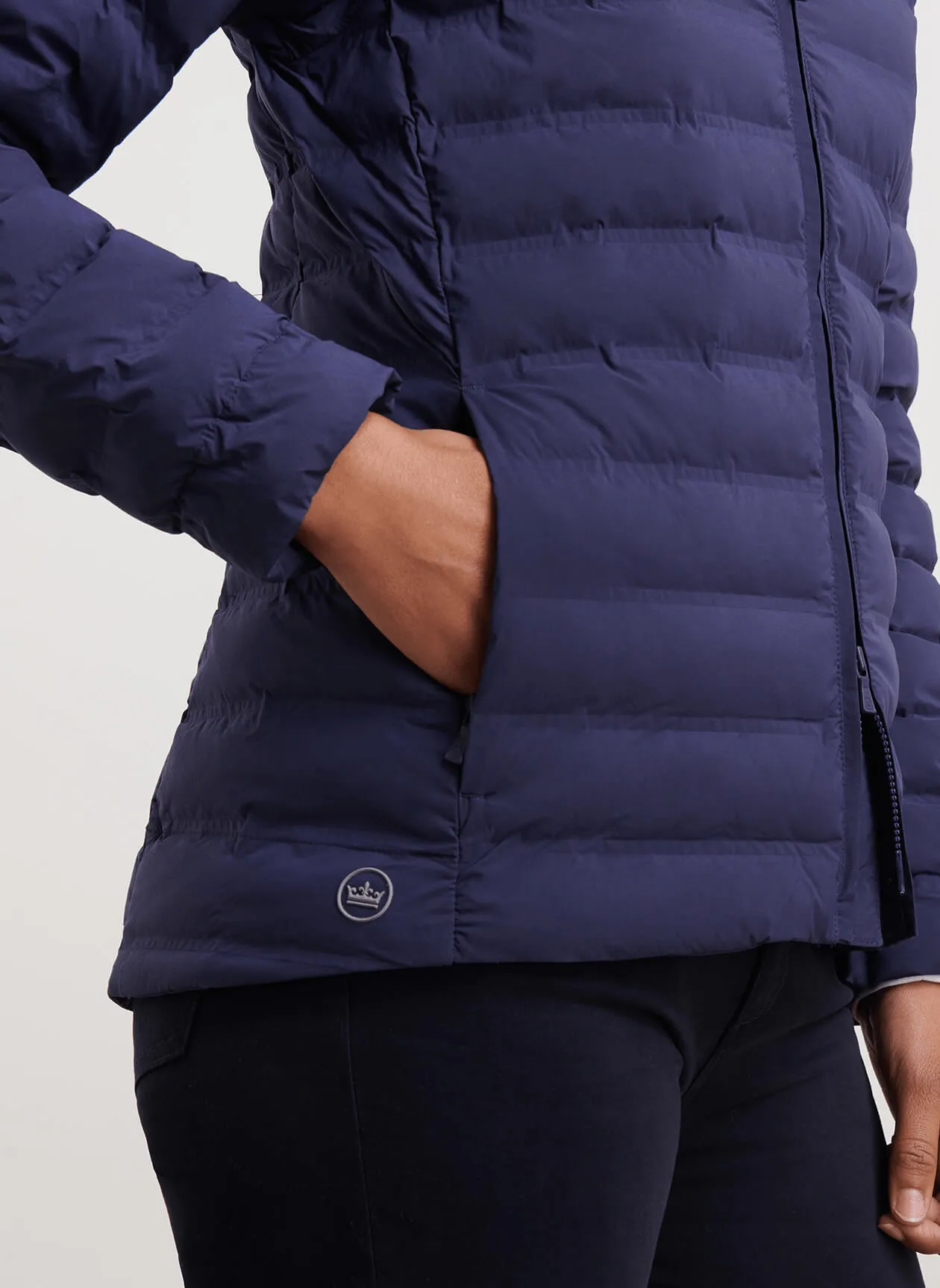 Chase What Moves You Peter Millar - Women'S Peak Stretch Insulated Jacket - Navy