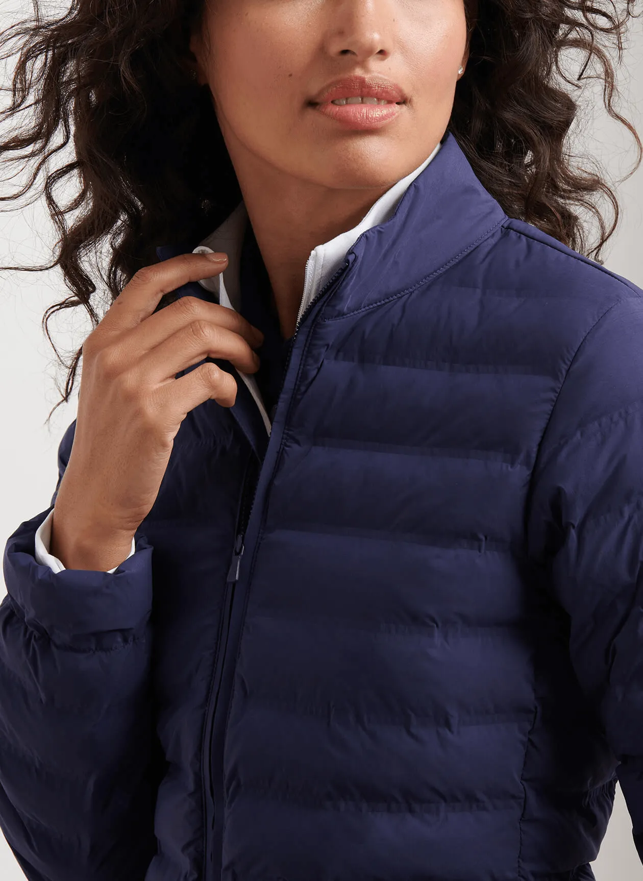 Peter Millar - Women'S Peak Stretch Insulated Jacket - Navy Gear Up and Go Budget Friendly