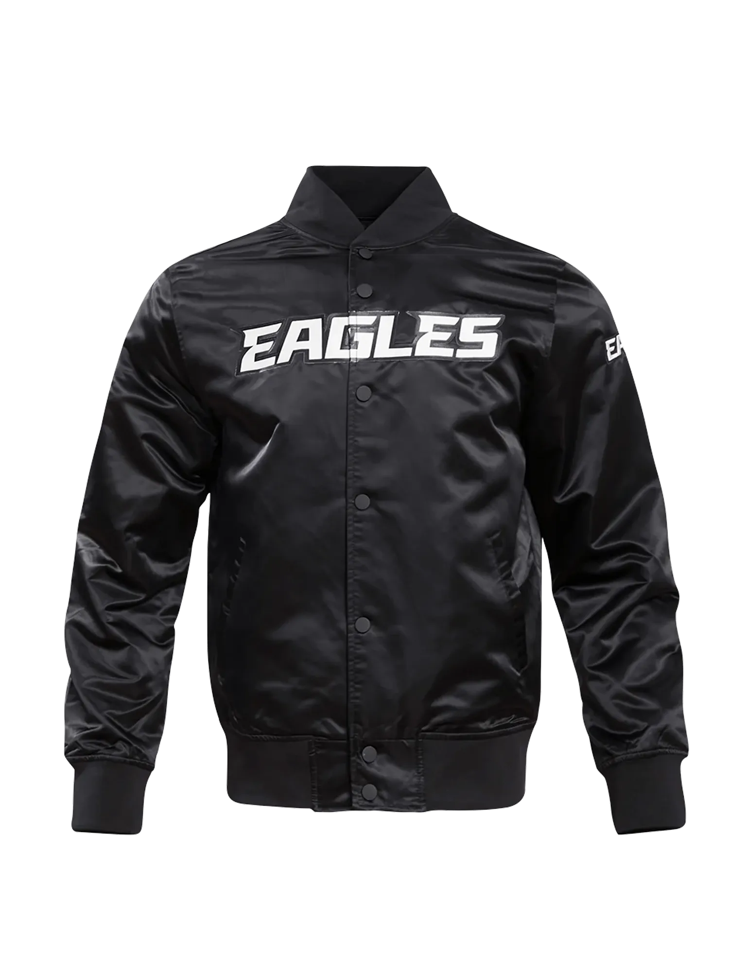 Philadelphia Eagles Pro Standard NFL Team Classic Satin Button Jacket - Black