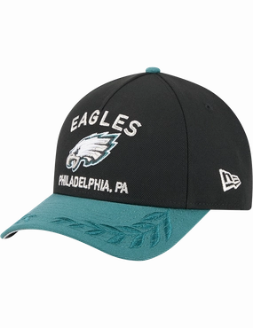 Philadelphia Eagles New Era NFL 25 Draft 9FORTY M-Crown Snapback Hat - Black