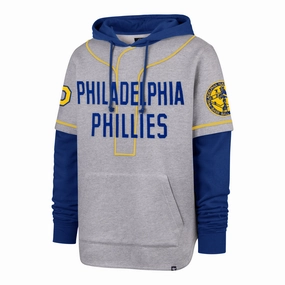PHILADELPHIA PHILLIES COOPERSTOWN GAME FELT FIFTIES '47 SHORTSTOP PULLOVER HOOD