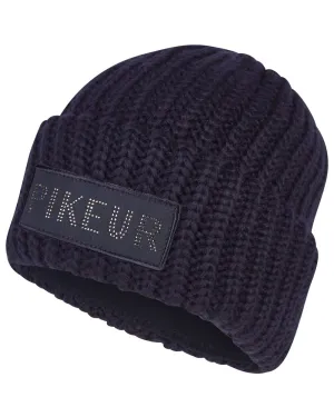 Pikeur Strass Batch Beanie Thick Knit Beanie Caps