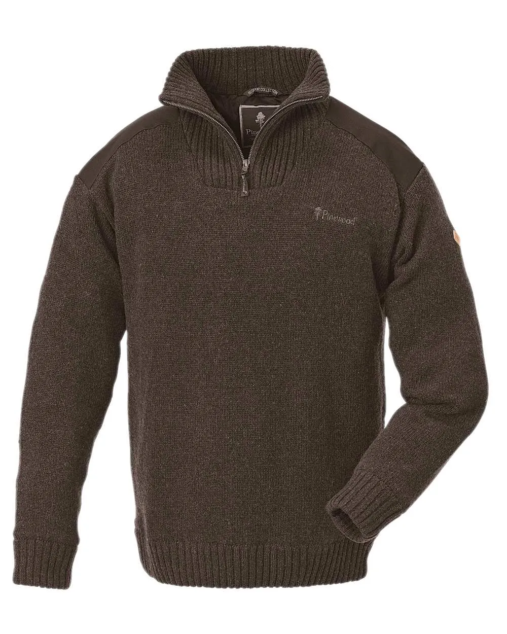 Pinewood Mens Hurricane Sweater Zip Neck Wool Pullovers