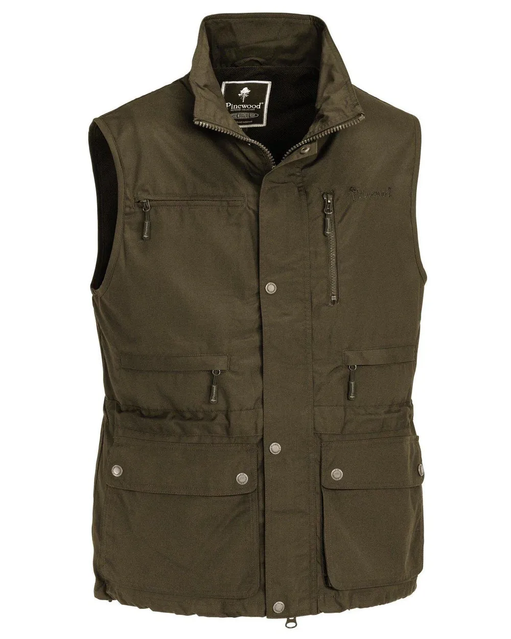 Pinewood Mens Tiveden Vest Men's Check Dress Shirts