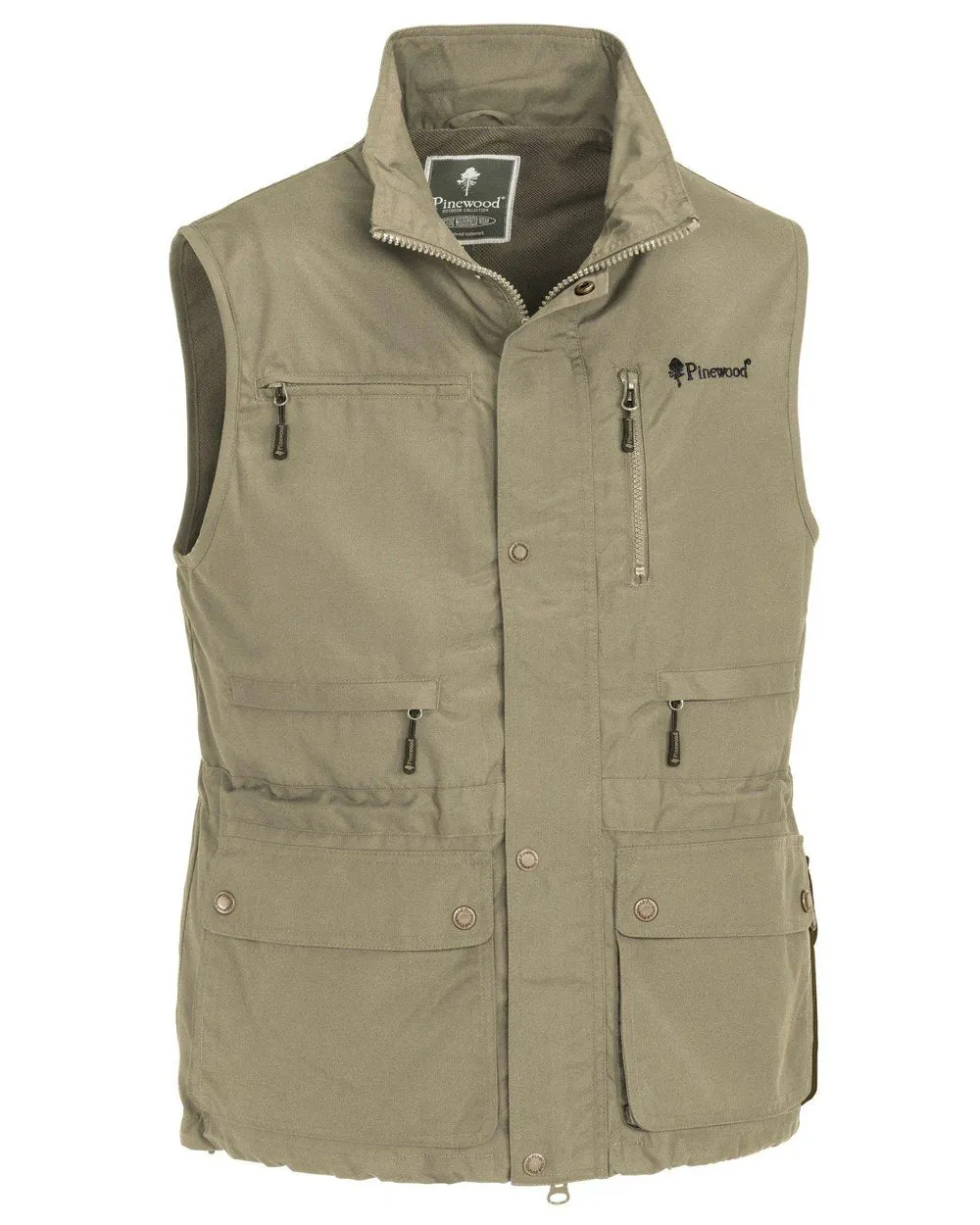Pinewood Mens Tiveden Vest Checkered Casual Shirts